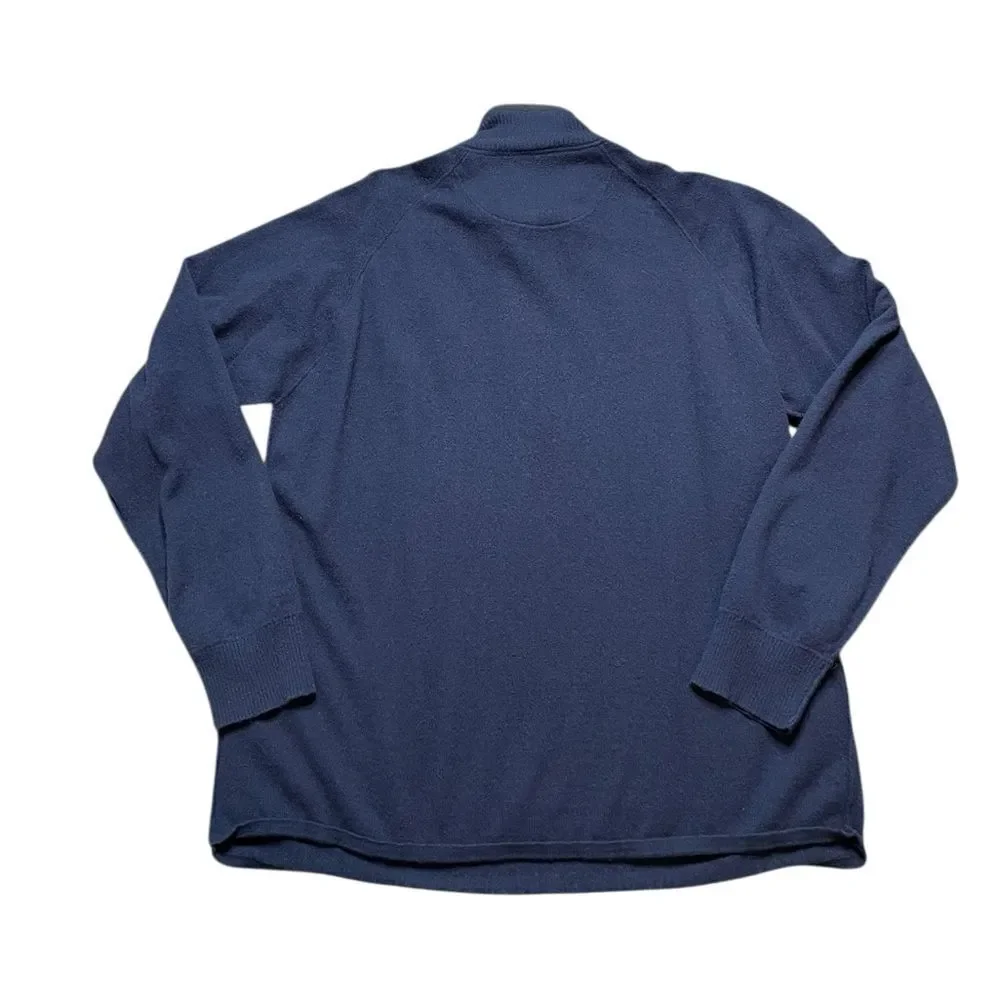 The North Face Men's Wool Blend Sweater Navy Blue Size XL